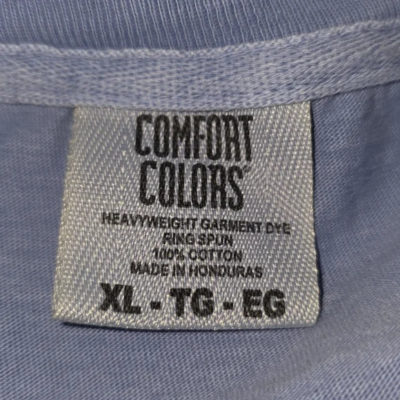 "The Hell I Won't" Denim Blue Short Sleeve Unisex Tee Size XL - Picture 7 of 7